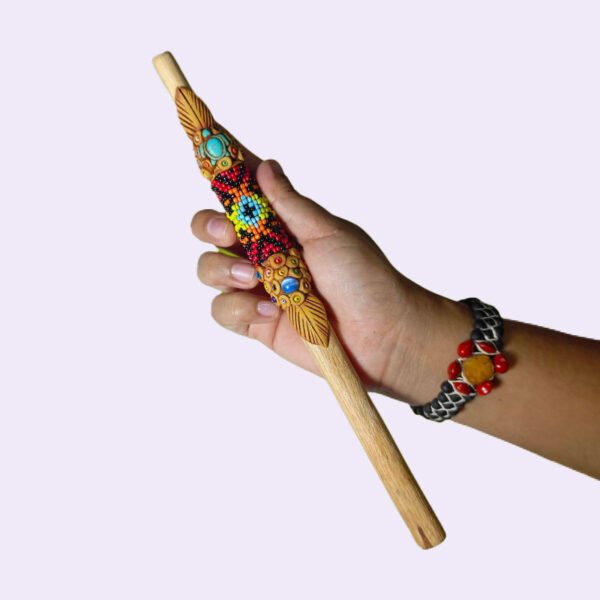 Tepy in Palo Santo, Decorated with Mostacilla